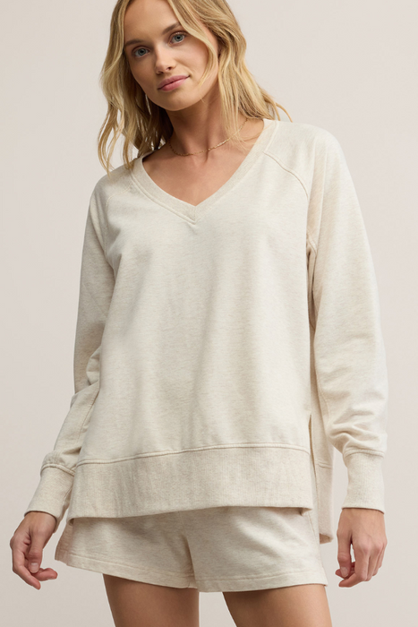 Z Supply • Weekender V Neck Light - Oatmeal Heather