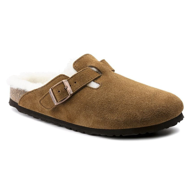 Birkenstock® • Boston Suede with Shearling - Mink