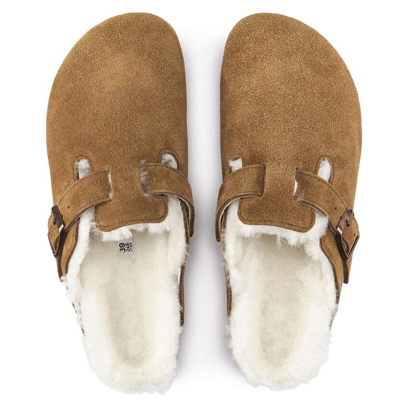 Birkenstock® • Boston Suede with Shearling - Mink