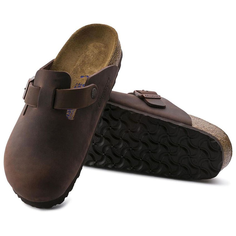 Birkenstock® • Boston Soft Footbed Oiled Leather (Regular Fit) - Habana