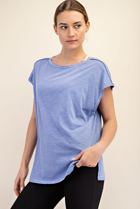 Oversized Tee - Blueberry