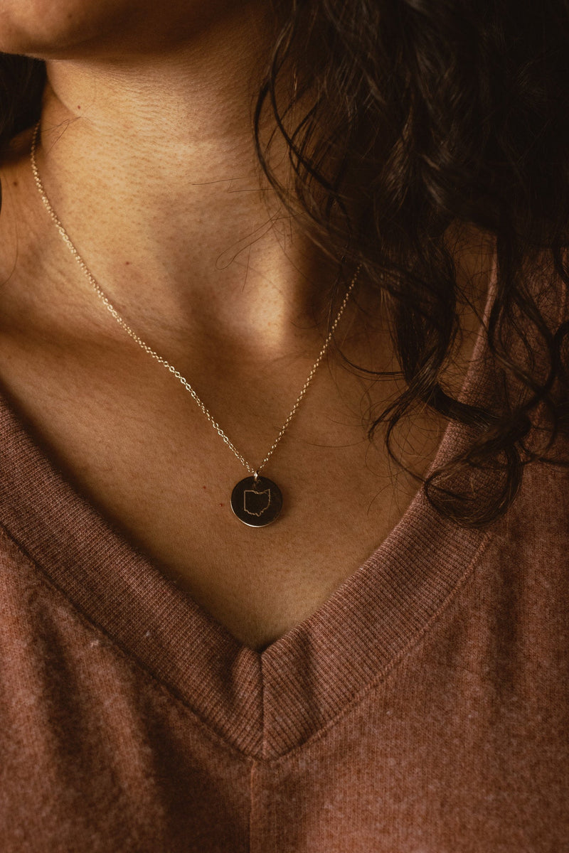 ABLE • Road Trip Ohio Necklace Gold Filled