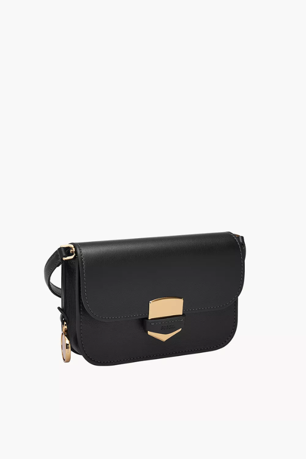 Fossil® • Lennox Small Flap Purse - Black