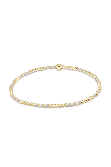 enewton • Hope Joy Pattern 2mm Bead Bracelet - White