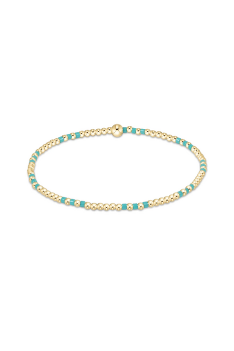 enewton • Hope Joy Pattern 2mm Bead Bracelet - Turquoise