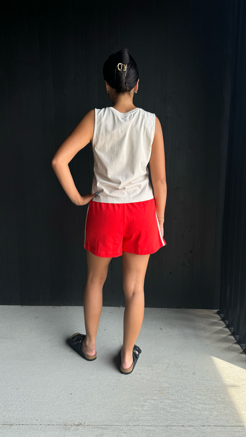 French Terry Shorts - Poppy