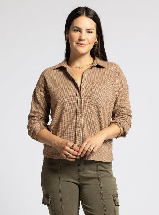 Thread & Supply • Coralie Shirt - Chocolate & White