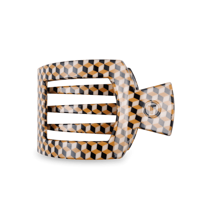 Teleties • Large Flat Square Hair Clip - Gone Clamping