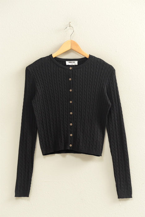 Cardigan Sweater - Black