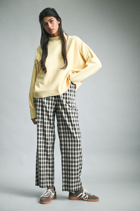 Mock Neck Sweater - Butter