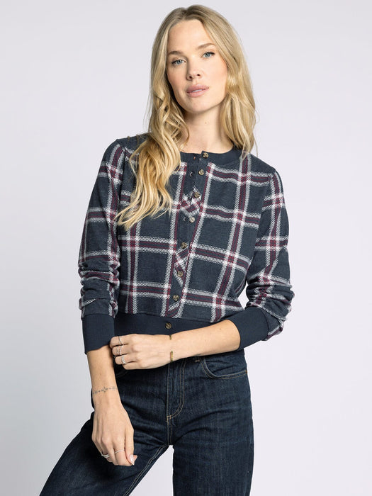 Thread & Supply • Monica Cardigan - Black & Red Plaid