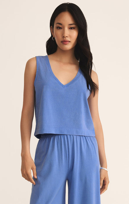 Z Supply • Sloane V Neck Top - Bay Blue