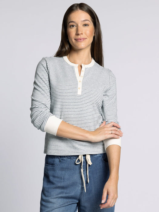 Thread & Supply • Aeris Top - White & Navy