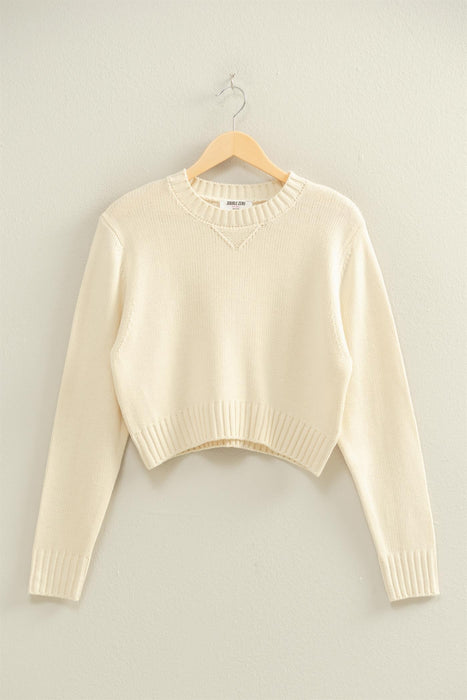 Cropped Sweater - Cream