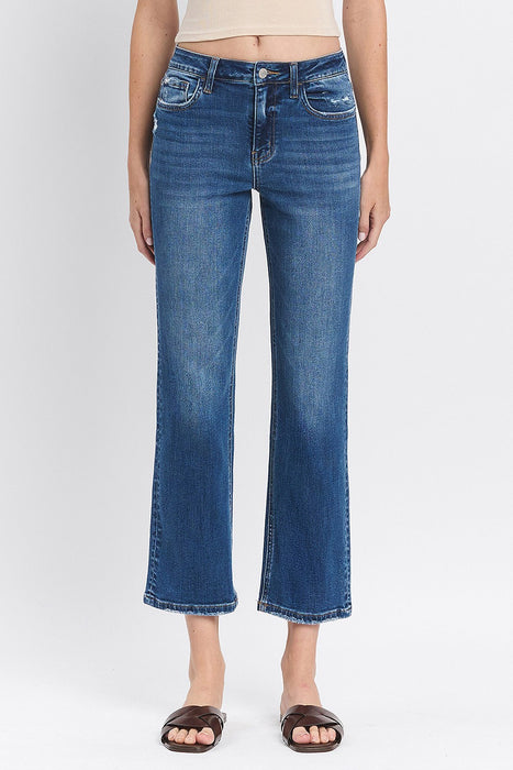 Flying Monkey • High Rise Ankle Straight Jeans - Charming