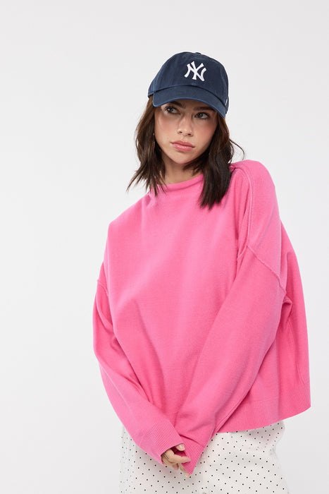 Mock Neck Sweater - Punch