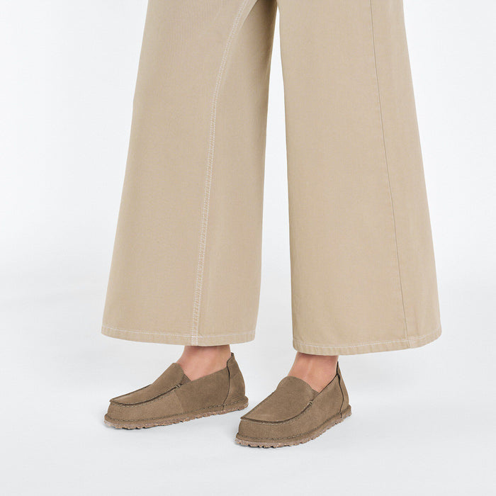 Birkenstock • Utti Suede Leather Slip On - Gray Taupe