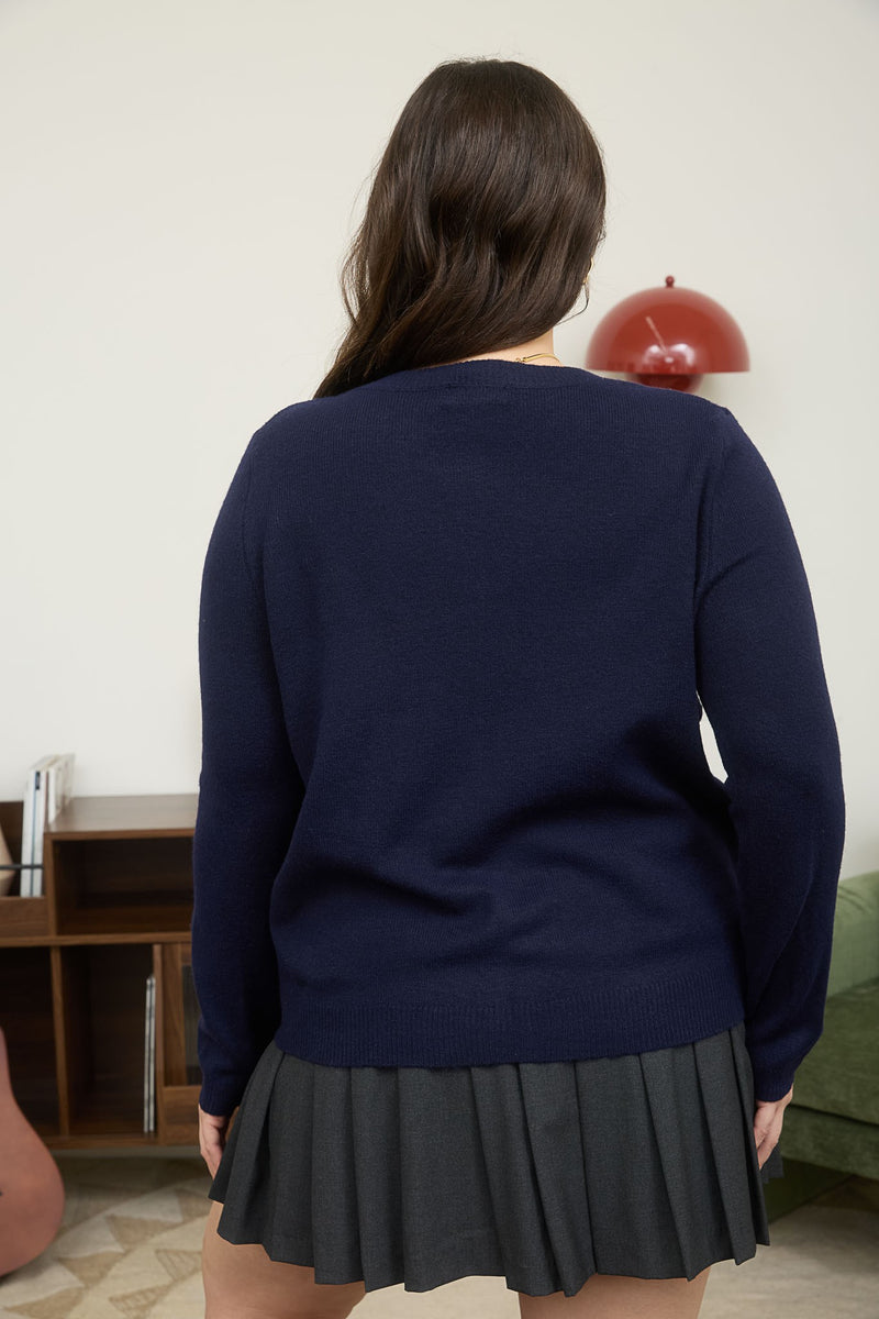 Cardigan Sweater Navy