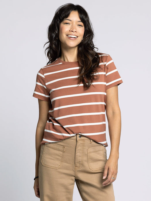 Thread & Supply • Asher Tee - Brown & White