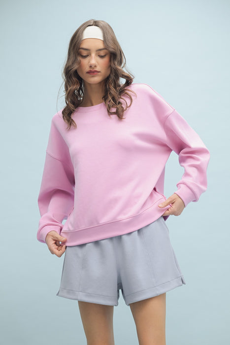 Oversized Pullover - Hibiscus