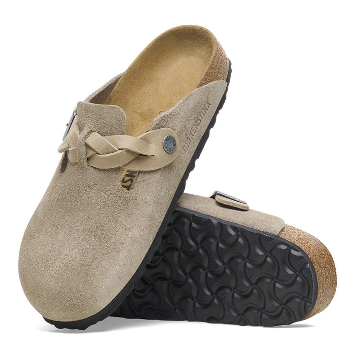 Birkenstock • Boston Braided Narrow Fit - Taupe