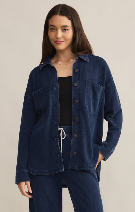 Z Supply • All Day Knit Denim Jacket - Indigo