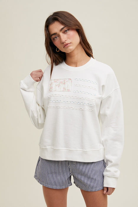Patch Flag Pullover - Off White