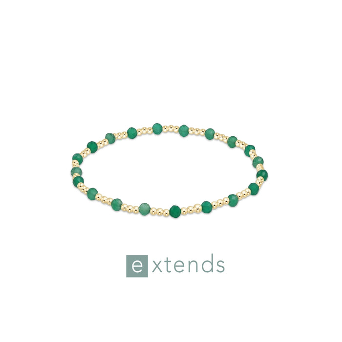 enewton • Extends Gold Sincerity 3mm Green Onyx Bracelet