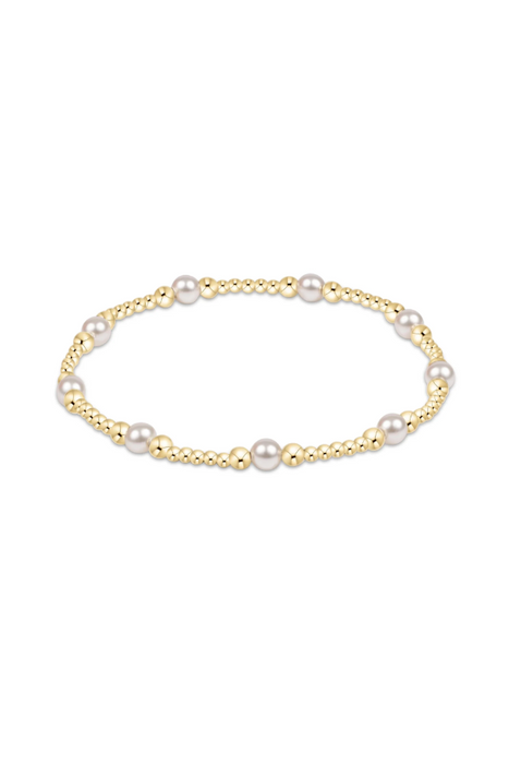 enewton • Classic Purpose Pattern 4mm Bead Bracelet Pearl