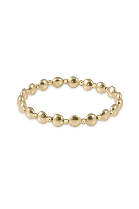 enewton • Honesty Gold Grateful Pattern 6mm Bead Bracelet