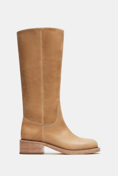 Steve Madden • Riggs Leather Boots - Banana