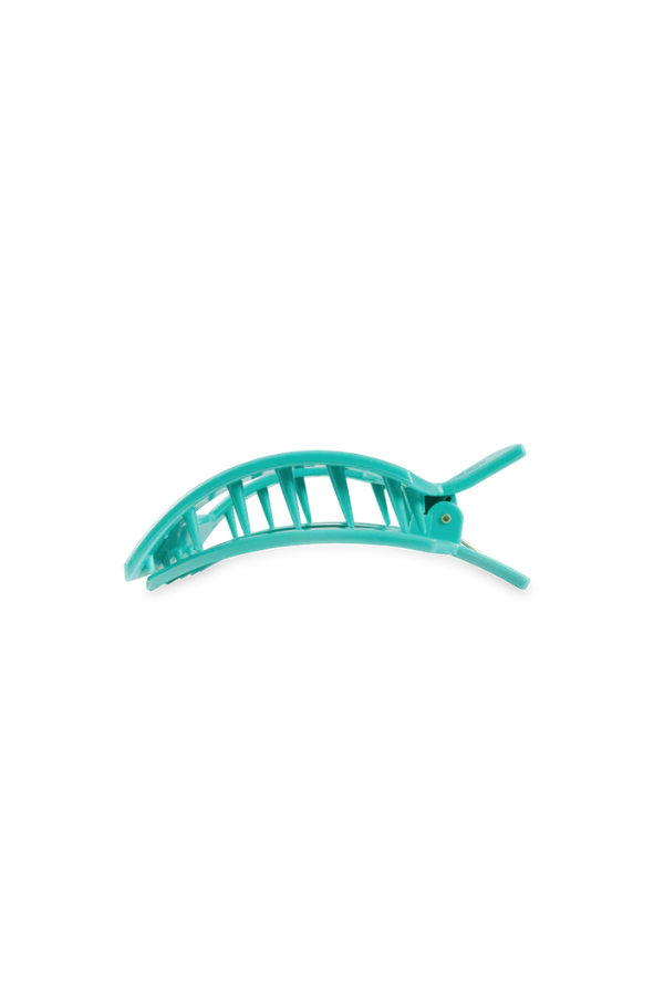 Teleties • Medium Square Flat Hair Clip - Totally Turquoise