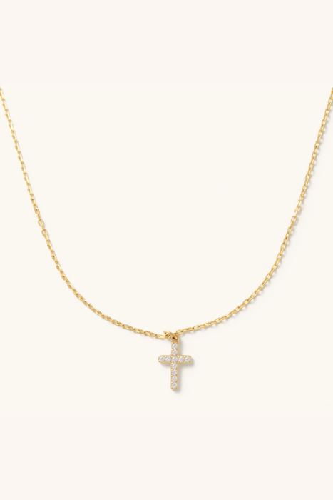 Nikki Smith Designs • Crystal Cross Necklace Waterproof