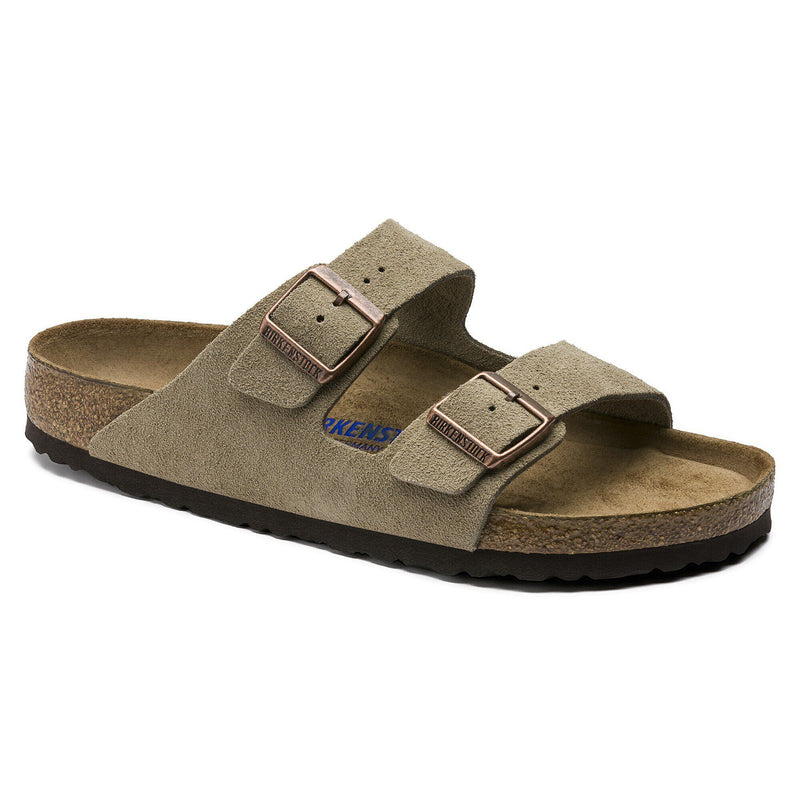 Birkenstock® • Arizona Soft Footbed Suede Leather - Taupe