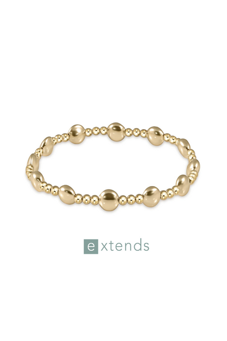 enewton • Extends Honesty Gold Sincerity Pattern 6mm Bead Bracelet