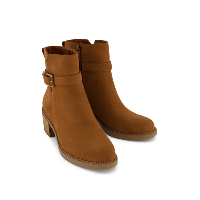 TOMS Hailey Buckle Brown Suede