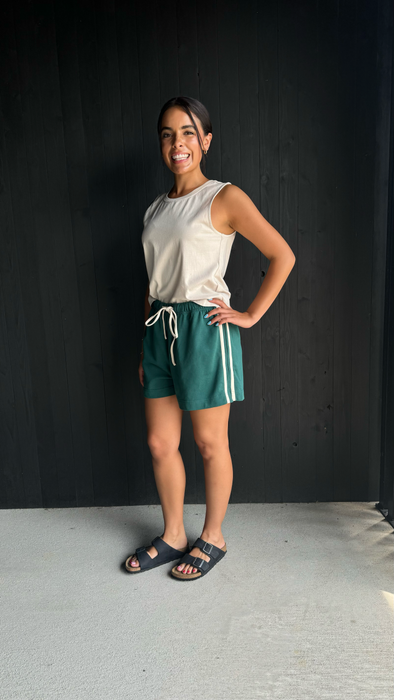 French Terry Shorts - Hunter Green