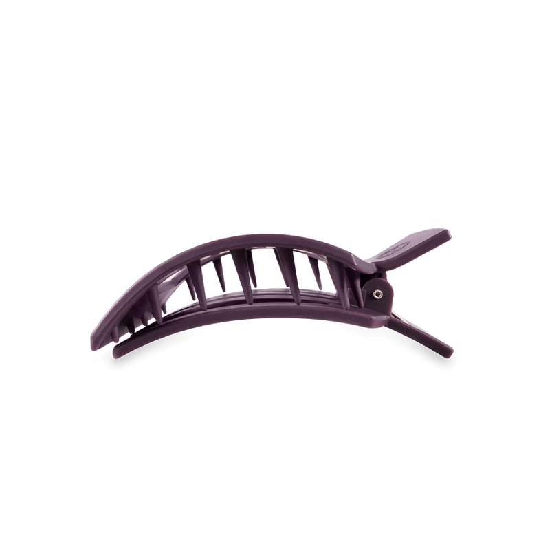 Teleties • Medium Flat Square Hair Clip - Burgundy Bliss