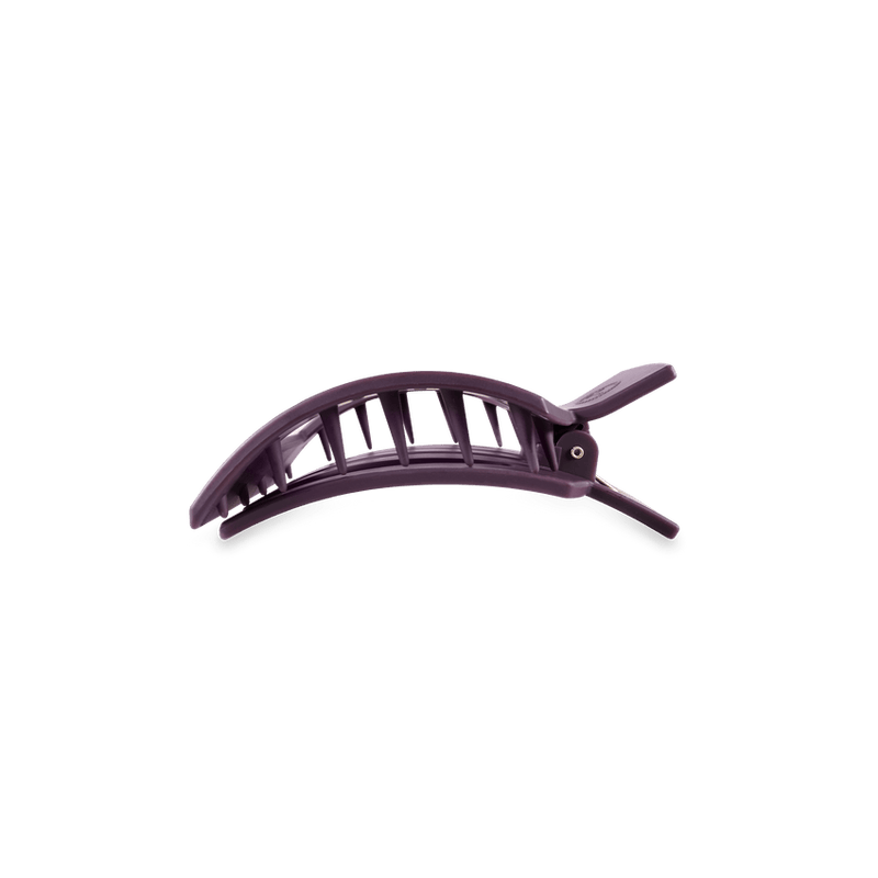 Teleties •  Small Flat Square Hair Clip - Burgundy Bliss