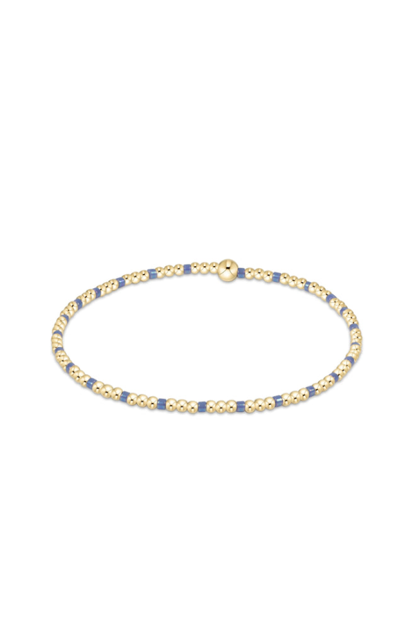 enewton • Hope Sincerity Pattern 2mm Bead Bracelet - Bright Blue