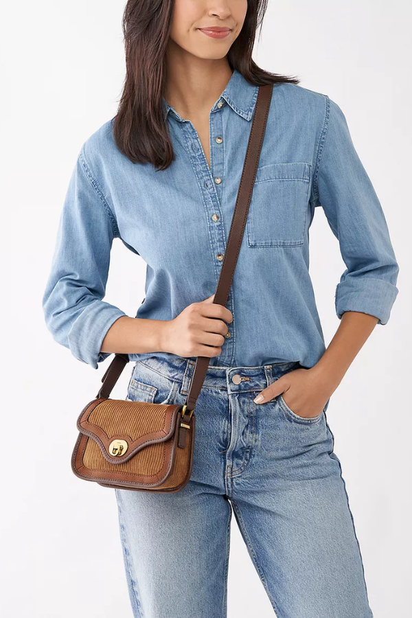 Fossil® • Heritage Flap Crossbody - Multi & Brown