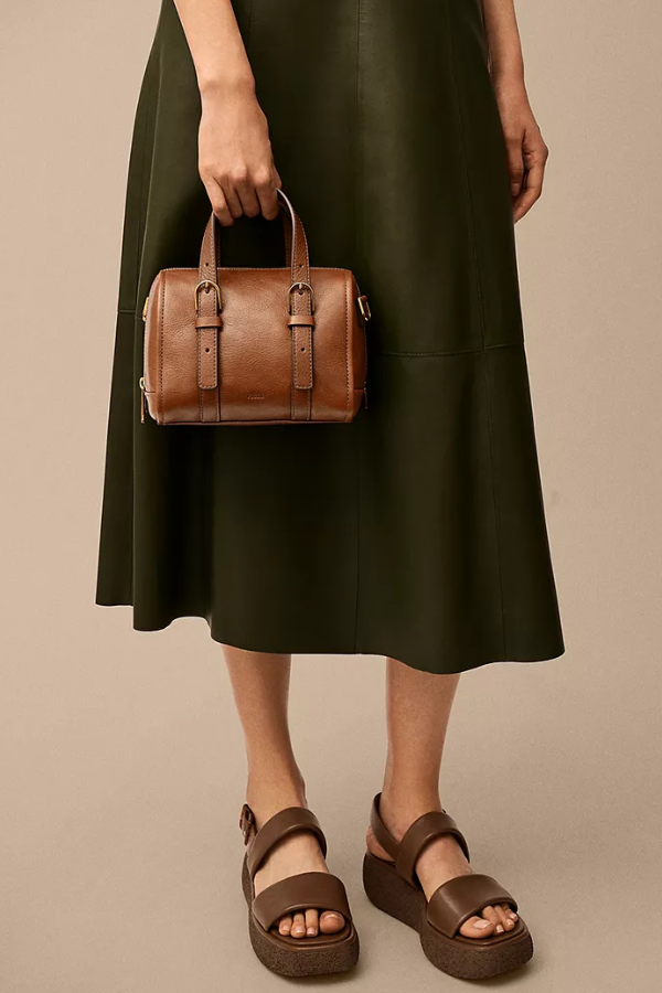 Fossil® • Carlie Mini Satchel - Brown