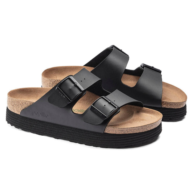 Birkenstock® • Arizona Grooved Platform Vegan - Black