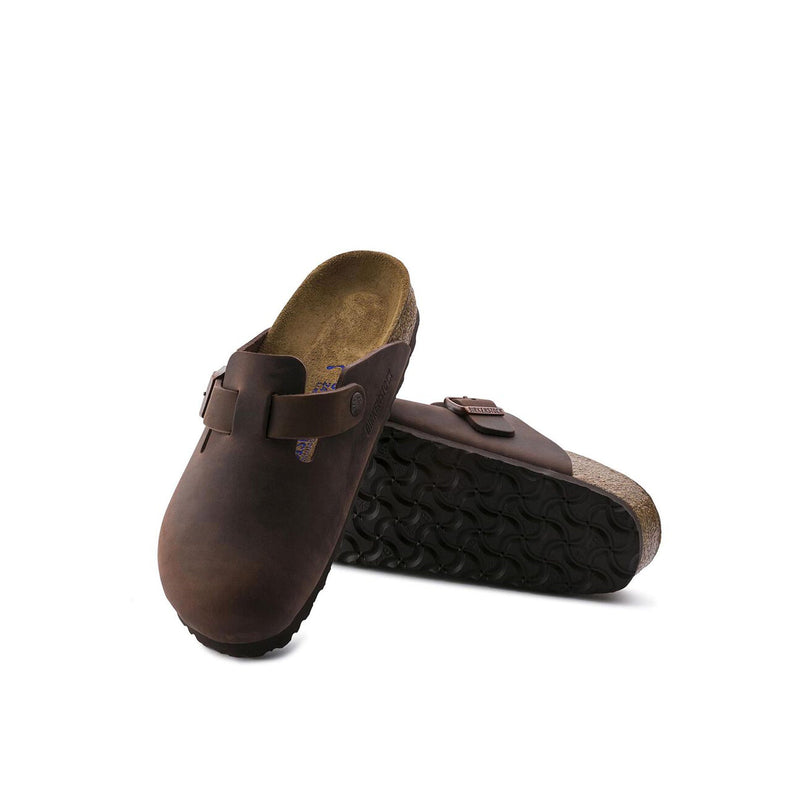 Birkenstock® • Boston Soft Footbed Oiled Leather (Narrow Fit) - Habana