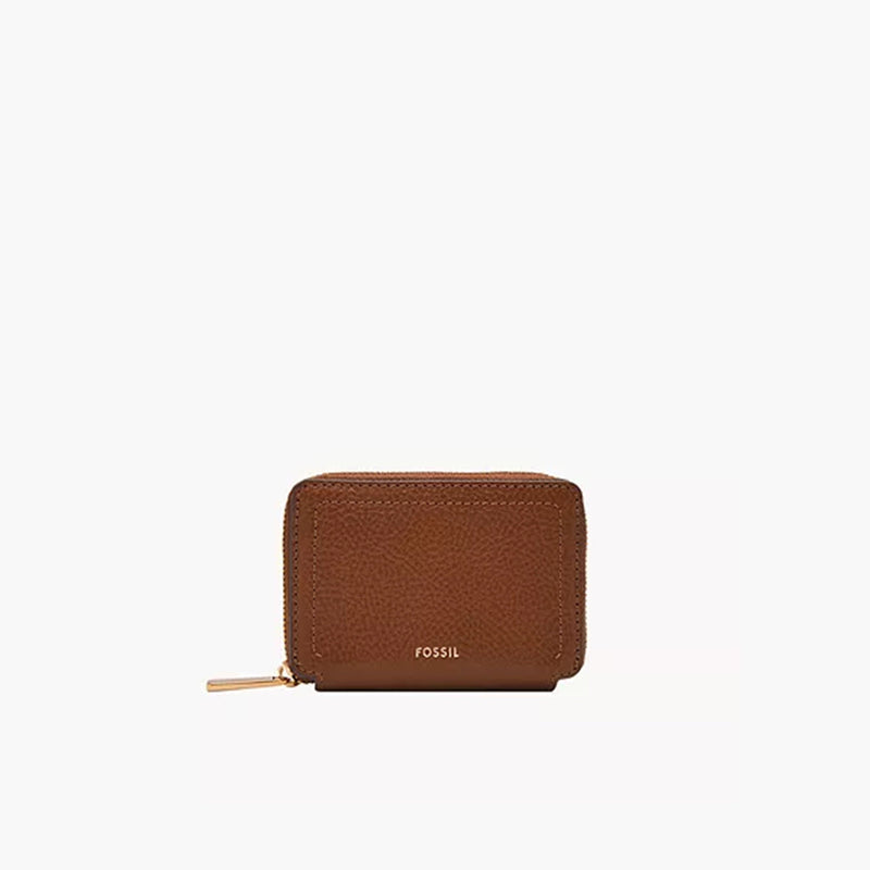 Fossil® •  Logan Zip Card Wallet - Brown