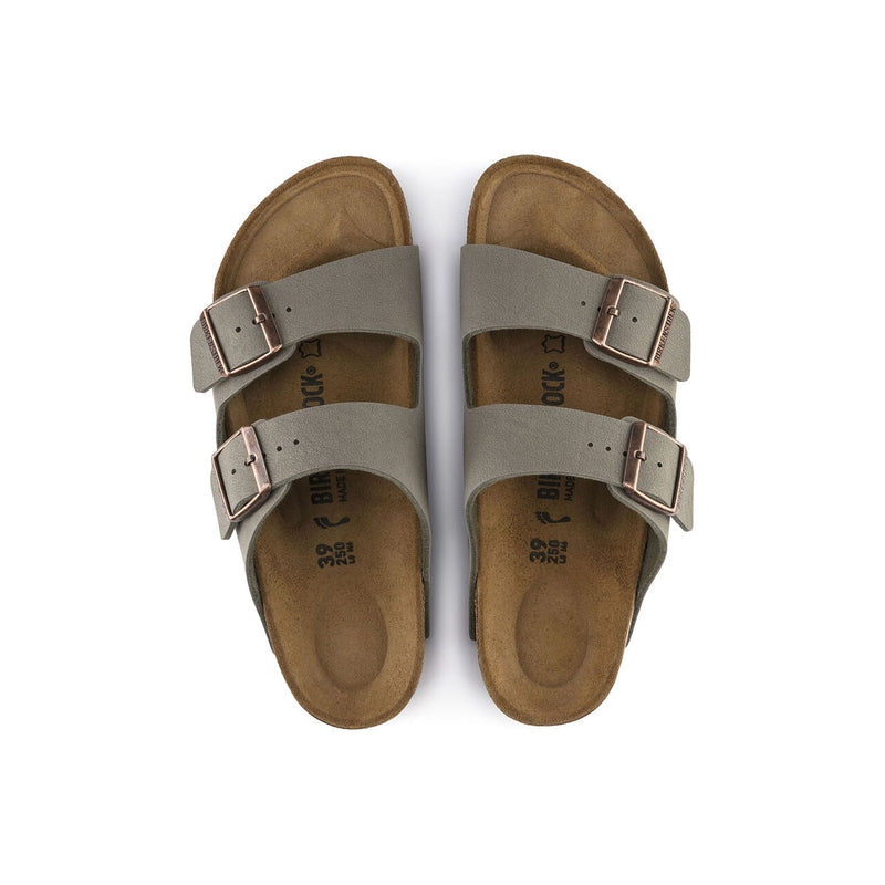 Birkenstock® • Arizona Birkibuc (Regular Fit) - Stone