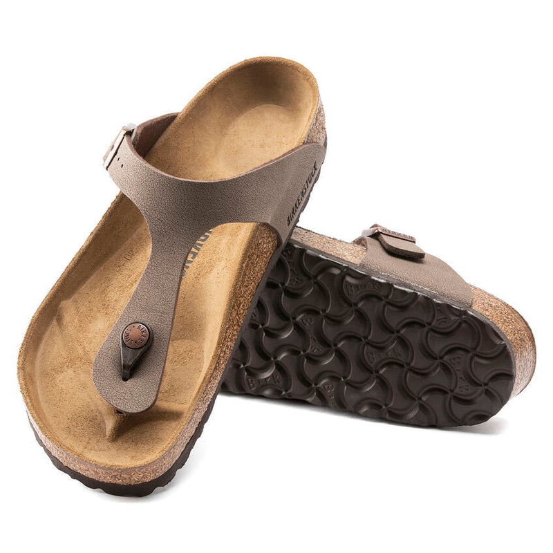 Birkenstock® • Gizeh Birkibuc Leather - Mocha