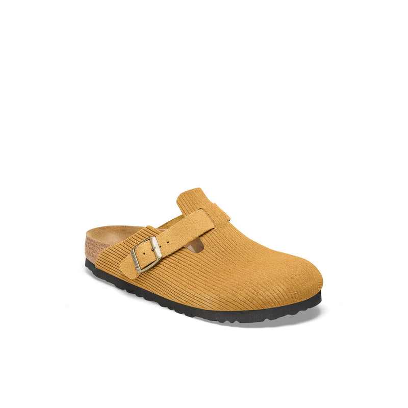 Birkenstock® • Boston Corduroy Suede Embossed - Cork Brown