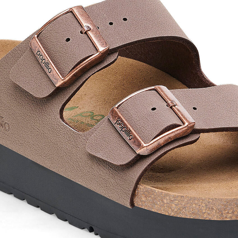 Birkenstock® • Arizona Birko-Flor Flex Platform (Narrow Fit) - Mocca