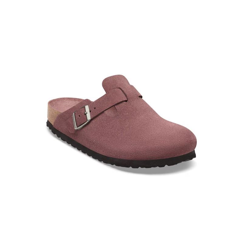 Birkenstock • Boston Soft Footbed Suede - Pepper (Narrow)
